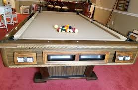 Slate Pool Table With Wall Rack Cues And Other Accessories Pool Table Slate Pool Table Wall Racks