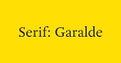 classical garalde typeface genre