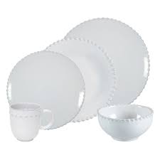 Costa Nova Pearl White 30 Piece Place Setting