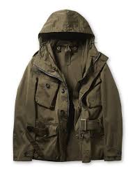 Ten C Snow Smock In Green Outdoor Jacket Military Fashion Hooded Jacket Men