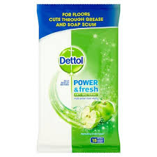 Dettol Power Fresh Apple Antibacterial 15 Floor Wipes Grocery Apple Packaging Cleaning Wipes