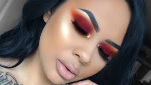 Fall Makeup Tutorial Burgundy Red Eyeshadow Youtube
