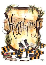 Print Hufflepuff Pride Hogwarts Art Fandom Art Print Harry Potter Painting Book Lovers Gifts For Bo Art Harry Potter Harry Potter Animaux Harry Potter