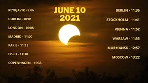 This incredible annular solar eclipse happening on june 10, 2021 is a continuance and finalization of the internal energies that came in during the super flo. Annular Solar Eclipse In Europe June 10 2021 Time And Location Youtube