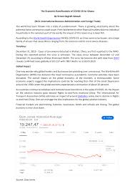 Pdf The Economic Ramifications Of Covid 19 For Ghana