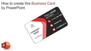 Cărți de vizită din confortul propriului computer, utilizând un șablon de carte de vizită în word sau powerpoint. How To Create This Professional Business Card By Powerpoint Easily Youtube