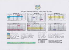 Kalendar akademik 2017/2018 (tarikh kemaskini: Sia Stikom Yos Sudarso