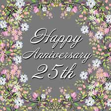 Maybe you would like to learn more about one of these? Buy Happy Anniversary 25th Grey Floral Guest Book For 25th Anniversary Wedding Birthday Memorial Book Online At Low Prices In India Happy Anniversary 25th Grey Floral Guest Book For 25th Anniversary