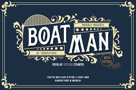 Of the cool free fonts we've listed, this one just screams album quilt. Boatman Font 3 Styles Extras By Ydhrastudio Available For 18 00 At Fontbundles Net Whiskey Label New Fonts Logo Fonts