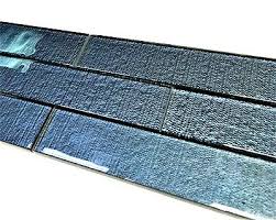Glass subway tiles vs ceramic subway tiles for kitchen backsplash. 2x8 Ocean Blue Textured Glass Subway Wall Tile Kitchen Backsplash Shower Bath Ebay