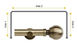 We did not find results for: Rolls Neo 35mm Ball 3 Sided Bay Window Eyelet Pole Spun Brass