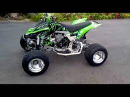 Длина квадроциклы и мотовездеходы kawasaki. Street Legal Kawasaki Kfx 450 Superquad Youtube