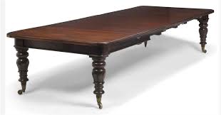 This dining room may seem empty. An Early Victorian Mahogany Telescopic Dining Table