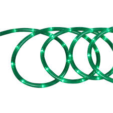 Commercial Electric 18 Ft Green Incandescent Rope Light Kit Ml 2w 18 120v G The Home Depot