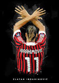 Zlatan Ibrahimovic From Back Iconic View Ac Milan Foto Di Calcio Giocatori Di Calcio Calcio