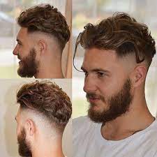 Wavy Brushed Back Long Hair With High Taper Fade Curly Hair Men Long Hair Fade Long Hair Styles Men