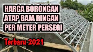 Daftar harga rangka dan atap baja ringan plus pasang terbaru 2021. Harga Borongan Atap Baja Ringan Per M2 Youtube