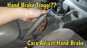 Cara kurangkan bunyi bising tayar kereta. Cara Adjust Hand Brake Youtube