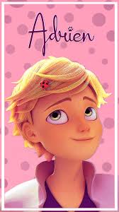 Download Miraculous Ladybug Adrien Pink Aesthetic Wallpaper