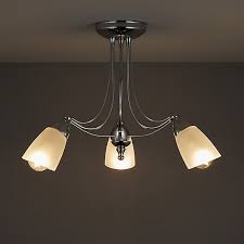 trivia chrome effect 3 lamp ceiling