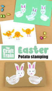 We all love getting a letter in the post, but a for these makes you'll need these easter egg card templates, they can be printed off and used for the patterned paper and embellishments. Easter Potato Stamp Art The Craft Train