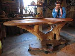 Www Dabasformumebeles Lv Natures Form Wood Tables Nature Form Furniture Unique Furniture And Design Elements Harij Rustic Log Furniture Wood Log Furniture