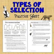 Types Of Natural Selection Practice Teaching Biology Biology Lessons Life Science Lessons