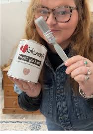 Furniture Makeover with Frenchic Paint: Cup vs. Flower Handles