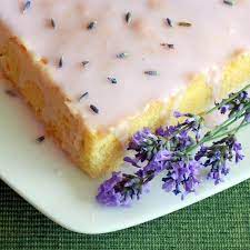 French Almond Cake With Lavender Lemon Glaze Appreciation Post Recipe Almond Cakes Desserts Dessert Recipes