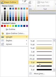 Change The Color Style Or Weight Of A Line Office Support