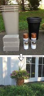 29 Cool Spray Paint Ideas That Will Save You A Ton Of Money Large Outdoor Planters Diy Spray Paint Diy Backyard