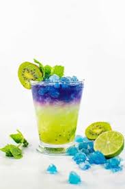 Color Changing Kiwi Lime And Mint Julep Cocktail Julep Cocktail Sweet Drinks Summer Cocktails