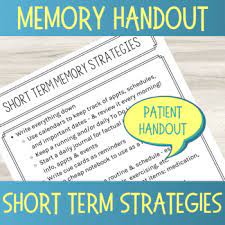 This set of worksheets will help children properly form letters. Memory Strategies Speech Therapy Worksheets Teaching Resources Tpt