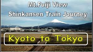 Mt Fuji View Shinkansen Kyoto To Tokyo Youtube