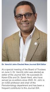 It's exciting to be elected the Editor of the Journal of the Indiana Dental  Association.