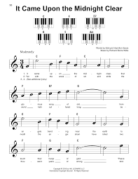Letters sheet milano danapardaz co. Edmund Hamilton Sears It Came Upon The Midnight Clear Sheet Music Notes Chords Easy Piano Download Folk 29123 Pdf