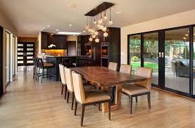 In real there are some considerations but, the square footage and the weight of the individual fixture of the room ought to also be considered. 15 Amazing Lighting Ideas For The Kitchen And Dining Area Our Post Will Show You Va Modern Dining Room Lighting Wood Slab Dining Table Live Edge Dining Table
