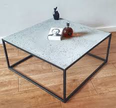 Paloma concrete coffee table, dark grey. Coffee Table Loft Concrete Furniture Art By Damian Puchalski Absolutearts Com