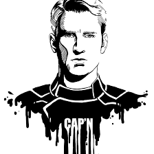 Black And White Art Drawings Avengers In Ink Captain America Captain America Art Marvel Drawings Avengers Painting