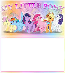Printable My Little Pony Template My Little Pony Invitations My Little Pony Birthday My Little Pony