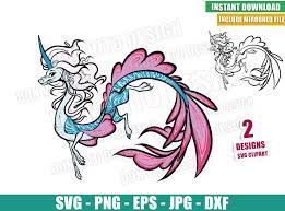 Download Sisu The Dragon Svg Dxf Png Raya And The Last Dragon Outline Cut File