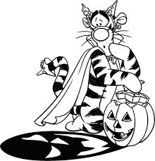 Thousands of free printable coloring pages for kids. Tigger Holding Halloween Pumpkin Coloring Page Coloring Sun