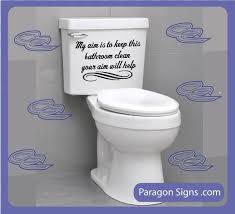 Keep Bathroom Clean Wall Quotes And Sayings By Paragonsigns 13 00 Via Etsy Cleaning Walls Bathroom Cleaning Wall Quotes