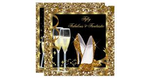 Black And Gold Birthday Party Invitations Fabulous 50 Fantastic Black Gold Birthday Party Invitation Zazzle Com Gold Birthday Party Gold Birthday Elegant Birthday Party