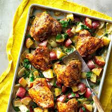 Pan Roasted Chicken And Vegetables Recipe This One Dish Meal Tastes Like It Needs Hours Of Hands On Time T Recipes Sheet Pan Suppers Recipes Vegetable Recipes