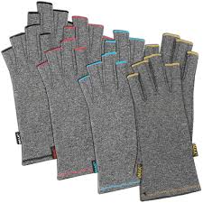 Brownmed Imak Arthritis Pain Relief Compression Half Finger Gloves