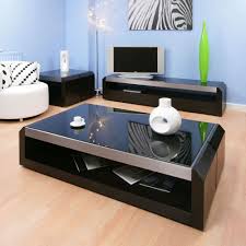 Image Of Black Glass Square Coffee Table Large Coffee Table Design Modern Side Table Lamps Modern Side Table