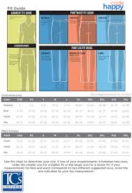 Carhartt Scrubs Size Chart