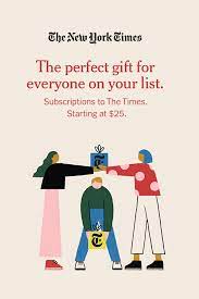 Give Subscriptions To The New York Times Nyt Cooking And Crossword Graphic Design Advertising Book Illustration Funny Illustration