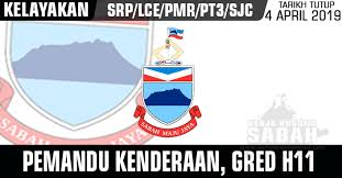 Jangan gunakan rujukan yang lama! Jawatan Kosong Kerajaan Negeri Sabah Pemandu Kenderaan Gred H11 Jawatan Kosong Terkini Negeri Sabah